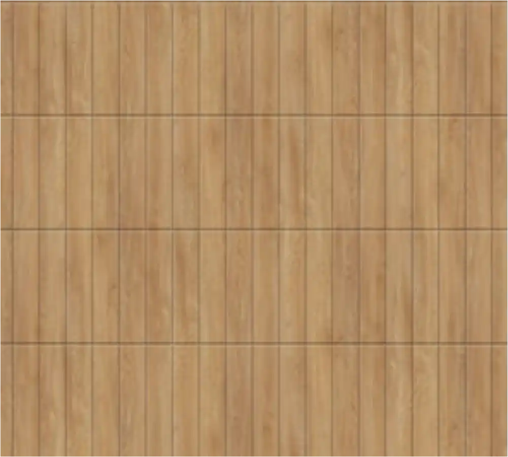 Bramy segmentowe - budowa bramy Hormann - Wygląd bramy z powierzchnią Vertical-Design Malt Oak